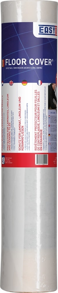 EASYDEK Floor cover - Protective film for floors (100mk x 600mm x 60m)