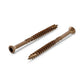 9242 - Countersunk Head Wood Screws, Brown (5.0 x 80/48 mm) (200 pcs) A2