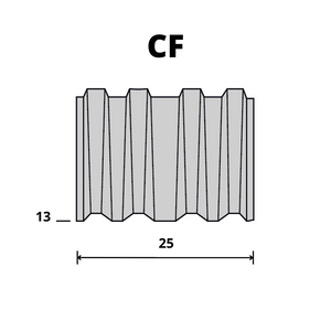 OMER CF/13 - Wavy Nails (13 mm) 1750 pcs