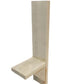 Glass fiber corner for window installation, protrusion 80mm (10 x 50 x 230 mm)