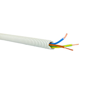 Egant - Corrugated Tube 750N 16mm + Cable 3x1.5, PVC (Soft) 100m