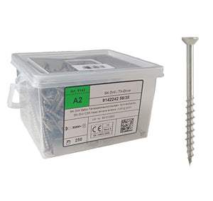 9142 - Deck Screws (4.8 x 100 mm) (250 pcs.) A2