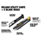 ToughBuilt - Construction Knife (1 knife + 2 blade sets)
