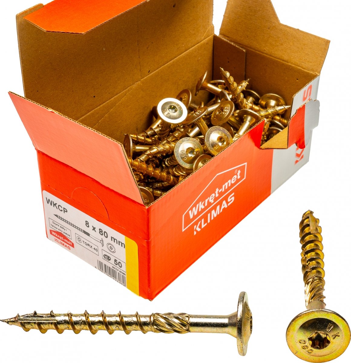 WKRET-MET WKCP - Screws with enlarged head (6 x 140-160 mm) (50 pcs)
