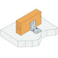AB70 Simpson Strong-Tie - Mounting Angle (70 x 70 x 55 mm) (2 mm)