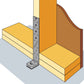 AH29050/2 Simpson Strong-Tie - Mounting Bracket (292 x 52 x 40 mm) (2 mm)