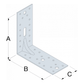 E9/2.5 Simpson Strong-Tie - Reinforced Corner Bracket (154 x 152.5 x 65 mm) (2.5 mm)