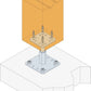PPRC Simpson Strong-Tie - Adjustable Column Support (100 - 150 mm)