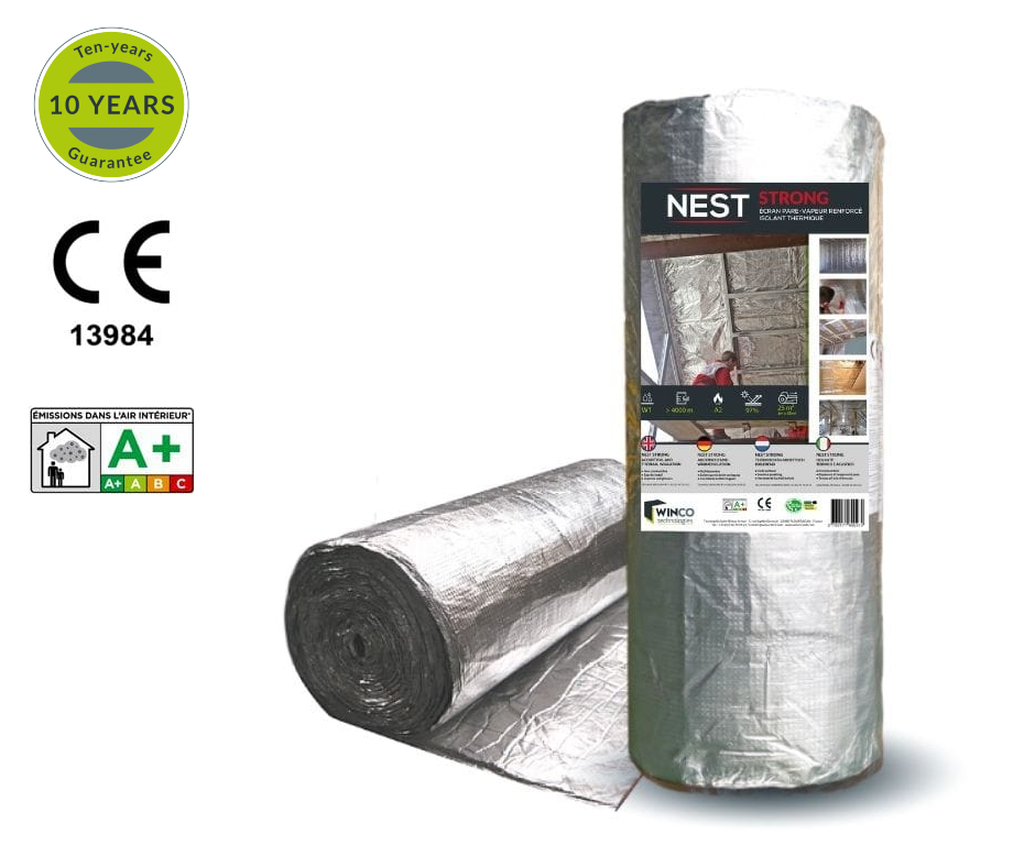 WINCO Intech Strong - Non-flammable, heat-reflecting membrane for air and vapor control (1m x 25m; 25m2)