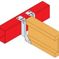 JHMI400/61 - Double Beam Holder for Wall (400 x 61 x 2 mm)